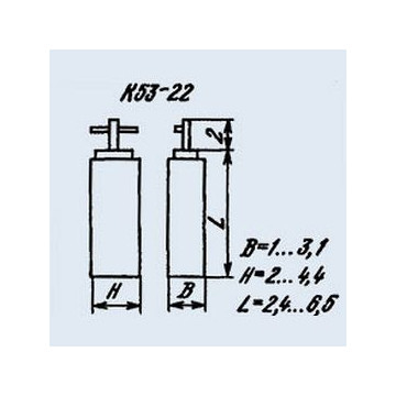 К53-22 2.2 мкф 32 в