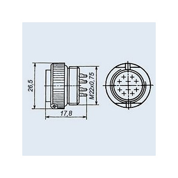 РС32АТВ розетка